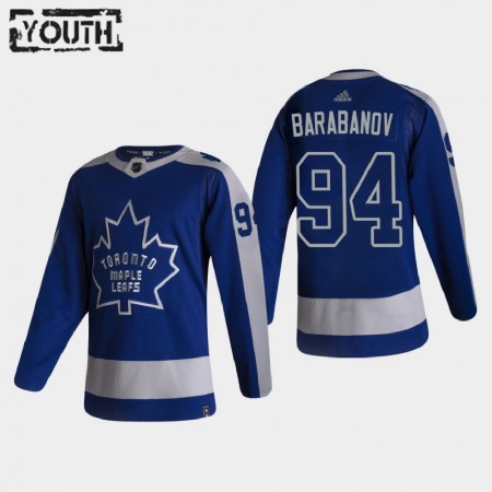 Dětské Hokejový Dres Toronto Maple Leafs Dresy Alexander Barabanov 94 2020-21 Reverse Retro Authentic